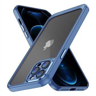 För iPhone 12 Pro Max Fallskyddsfodral Hårt akryl Mjukt TPU Hybrid telefonskal