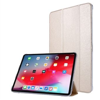 Silk Texture Tri-fold Stand PU Leather Flip Tablet Case for iPad Air (2020)