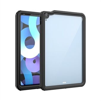 IP68 Dual Protection Vattentätt fodral Transparent bakskal för iPad Air (2020)