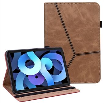 Läder Auto Wake / Sleep Tablet Stand Cover med korthållare för iPad Air (2020)