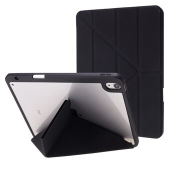 Auto Wake / Sleep Origami Stand Akryl + PU-läder Tablettskal för iPad Air (2020)