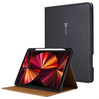 GEBEI Auto Wake / Sleep Justerbar Stand Leather Smart Tablet Cover-fodral med kortplatser för iPad Air (2020) / iPad Pro  (2021) / (2020) / (2018)