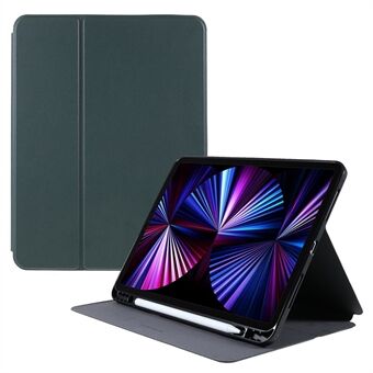 X-LEVEL Litchi Texture PU Leather Folio Stand Smart Auto Wake / Sleep Case med pennhållare för iPad Pro  (2021) / (2020) / (2018) / Air (2020)