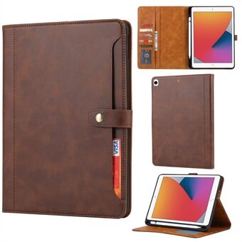 Plånbok Stand Design PU läder Tablet Case för iPad 10,2 (2020)