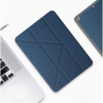 MUTURAL Origami Stand Design Leather Protector Case with Pen Slot for iPad (2020)
