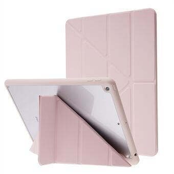 Origami-ställ i PU-läderfodral för Stand med automatisk väckning/sömnfunktion för iPad (2021) / (2020) / (2019)