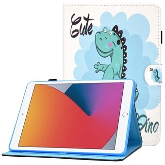 För iPad (2020) / (2019) / iPad Air  (2019) Läderfodral Stand Scratch Magnetiskt anti-rap surfplattaskydd med kortplatser