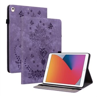 För iPad 10.2 (2019) / (2020) / (2021) / iPad Air 10.5 tum (2019) Smart Tablet Case PU Stand med tryckt skal