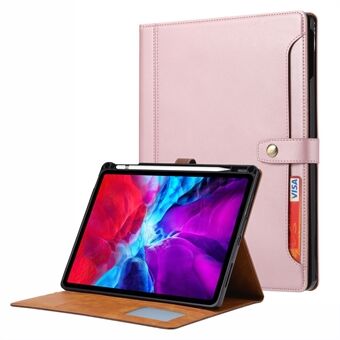 TPU + PU Läder Auto Wake / Sleep Tablet Fodral Pen Slot Stand Plånboksfodral för iPad Pro  (2021)