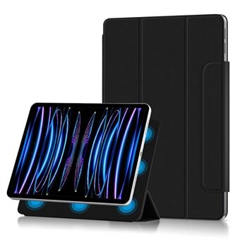 För iPad Pro 11 (2022) / (2021) / (2020) Tablettfodral i PU-läder Tri-fold Stand Magnetic Absorption Full Protection Cover