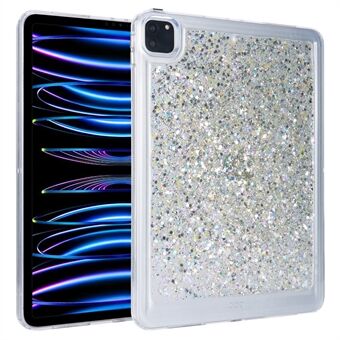 För iPad Pro 11 (2018)(2020)(2021)(2022) Glitter Tablet Case TPU + PC-skyddande surfplatta