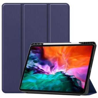 Anti-fingeravtryck Tri-fold Stand PU Läder Tablet Cover Smart Fodral med pennfack för Apple iPad Pro  (2021)