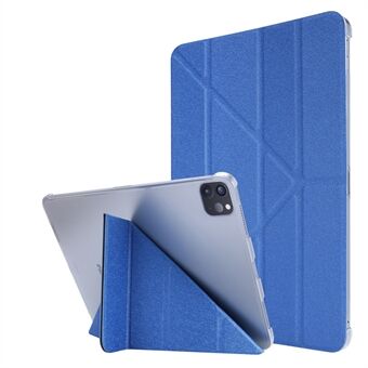Silk Texture Läder Smart Tablet Cover Origami Stand Shell för iPad Pro  (2021)