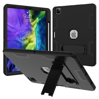 Tablettfodral för iPad Pro 12.9 (2022) / (2021) / (2020) / (2018), Silikon + PC Kickstand Skyddande surfplatta