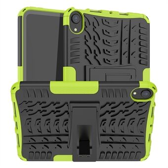 Tire Texture TPU Combination PC Shockproof Protective Cover Guard Case med Kickstand Holder för iPad mini 6 (2021)