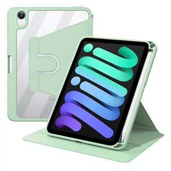 360 graders roterande anti Scratch PU- Stand Tablettskydd med pennhållare för iPad mini (2021)
