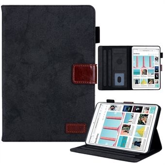 Cloth Texture Card Slots PU Leather Business Folio Stand Cover med Auto Wake / Sleep för iPad mini (2021)