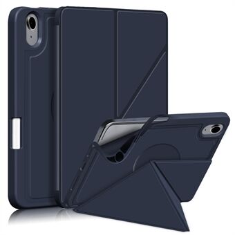 Origami Stand Funktion PU Läder och TPU Auto Sleep / Wake Tablet Cover Protector Flip Tablet Fodral för iPad mini (2021)