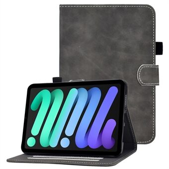 Inbyggda kortplatser som stöder läder av Stand + TPU-tablettfodral Skyddande Tablet PC-skal för iPad mini (2021)