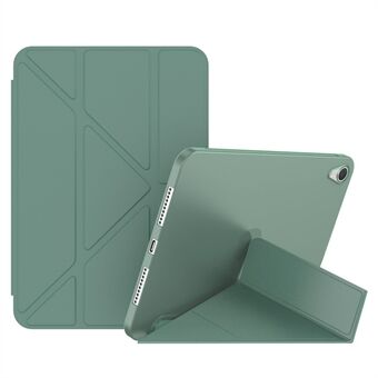Magnetisk Origami Smart TPU + PU Läderfodral - Surfplatta för iPad Mini (2021) - Midnattsgrön