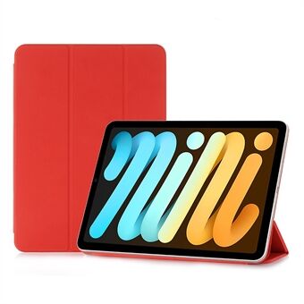 För iPad mini (2021) Tri-Fold Stand Magnetic Absorption Löstagbart Smart läderfodral