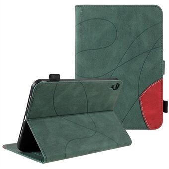 Tvåfärgsskarvning Fullt skydd Stötsäker korthållare PU Läder Stand Stativ Skalskydd för iPad mini (2021)