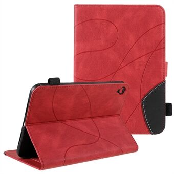 Tvåfärgsskarvning Fullt skydd Stötsäker korthållare PU Läder Stand Stativ Skalskydd för iPad mini (2021)