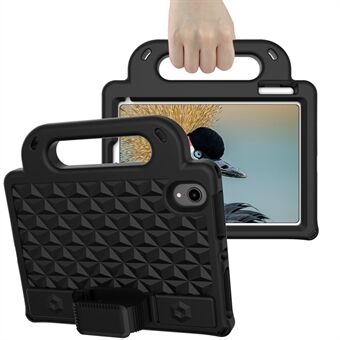 Rhombus Design Anti-Drop Halkfri Kickstand Design EVA skyddande surfplatta med axelrem för iPad mini (2021)