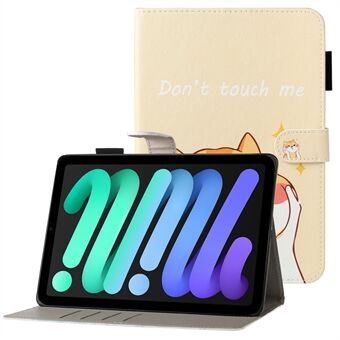 Snyggt mönstertryckt plånboksdesign med magnetstängning Anti-dropp-fodral för iPad mini (2021)