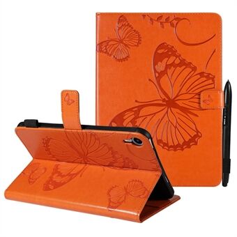 Butterfly-präglat magnetiskt lås Stand Design Anti-drop läder tabletfodral för iPad mini (2021)