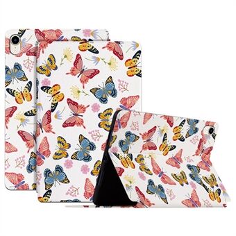 Butterfly Printed PU-läderfodral för iPad mini (2021) Anti-fall Folio Flip Cover Stötsäkert Tablet Stand Fodral