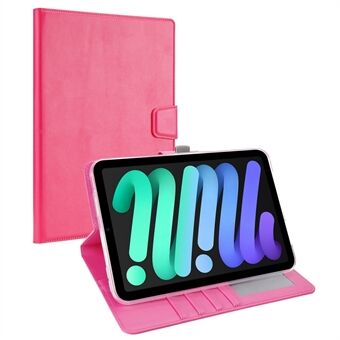 HANMAN Mill Series Folio Flip Wallet Tablet-fodral för iPad mini (2021), PU-läder + TPU Anti- Scratch Stand Cover