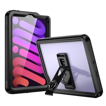 FS Tablet Fodral för iPad mini (2021) IP68 Vattentätt Stötsäkert Dammtätt Kickstand Cover med skärmskydd
