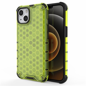 Honeycomb Pattern Phone Shell TPU + PC Hybrid Case Cover för iPhone 13 