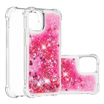 Lyxig Fashion Rörlig Shiny Quicksand GlitterClear Soft TPU Skyddsfodral Skal för iPhone 13 