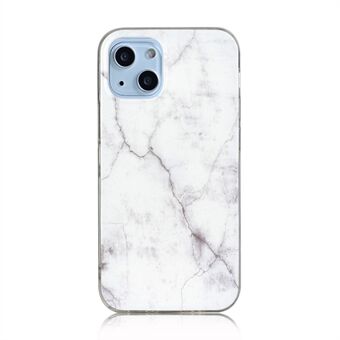 Smalt marmormönster IMD Design Anti- Scratch TPU telefonskal för iPhone 13 