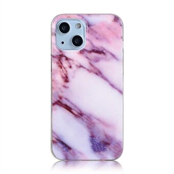 Marble Texture Frosted IMD Series Anti- Scratch Slim TPU bakskal för iPhone 13 