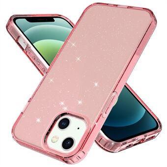 GW18 Glitter Powder Mjuk TPU Transparent Stötsäkert telefonfodral för iPhone 13 