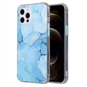 Glaze Marble Pattern Light Slim Anti-Fall Akryl + TPU Telefon Bakskal Fodral för iPhone 13 