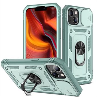 Anti-Drop Stötsäker Kamera Slider Design 3-i-1 TPU + PC + Telefonfodral i metall för iPhone 13 