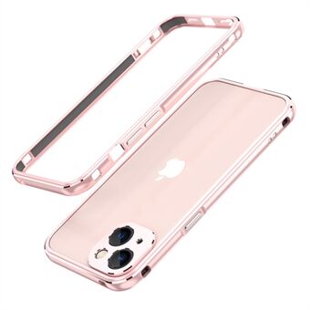 Kontrastfärg skyddande stötfångare metallram telefonfodral för iPhone 13 