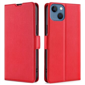 Side Magnetic Clasp Phone Case for iPhone 13  PU Leather + TPU Protective Cover with Card Holder Stand