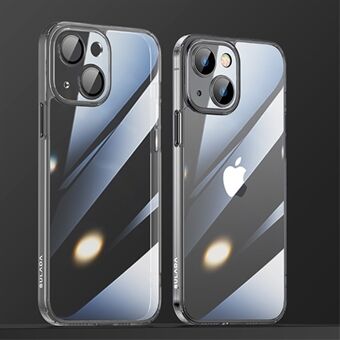 SULADA Crystal Steel Series för iPhone 13  TPU + härdat glas Fallsäkert telefonfodral Elektroplering Anti-fingeravtrycksskydd