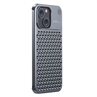 För iPhone 13 kantlöst telefonfodral i aluminiumlegering Ramlöst värmeavledningsskydd för telefon