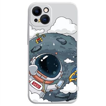 TPU telefonfodral för iPhone 13 6,1 tums astronautmönsterutskrift Skyddsfodral Anti-Drop telefonfodral