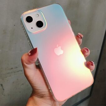 För iPhone 13 6,1 tum Anti-drop Lätt mobiltelefonskal TPU + Akryl Färgglad Laser Anti-wear telefonfodral