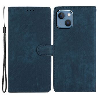 Anti-dropp telefonfodral för iPhone 13 6,1 tum, skinn-touch läder plånboksfodral med Stand