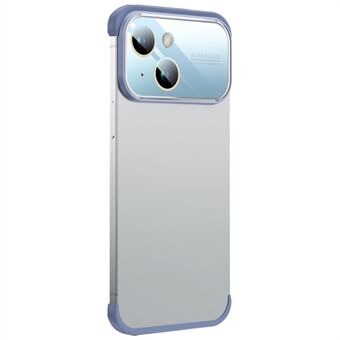 No-Back Slim Phone Case för iPhone 13 6,1 tum TPU+Acrylic Lens Guard Bumper Case