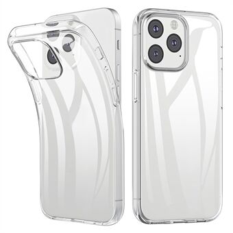 For iPhone 13 Pro 6.1 inch Anti-fingerprint Clear Soft TPU Phone Case Smartphone Bag Covering