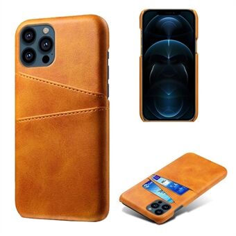 KSQ Läder Inbunden för iPhone 13 Pro med korthållare - Orange